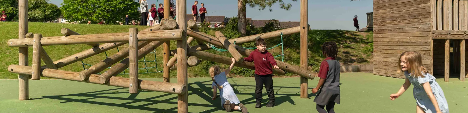 Outdoor play school equipment slider image